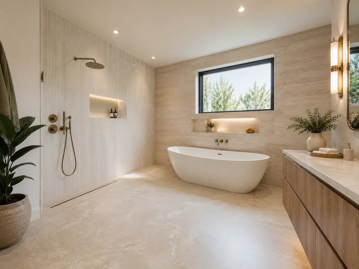 Wet Room Bathroom By Lone Star Remodeling And Construction