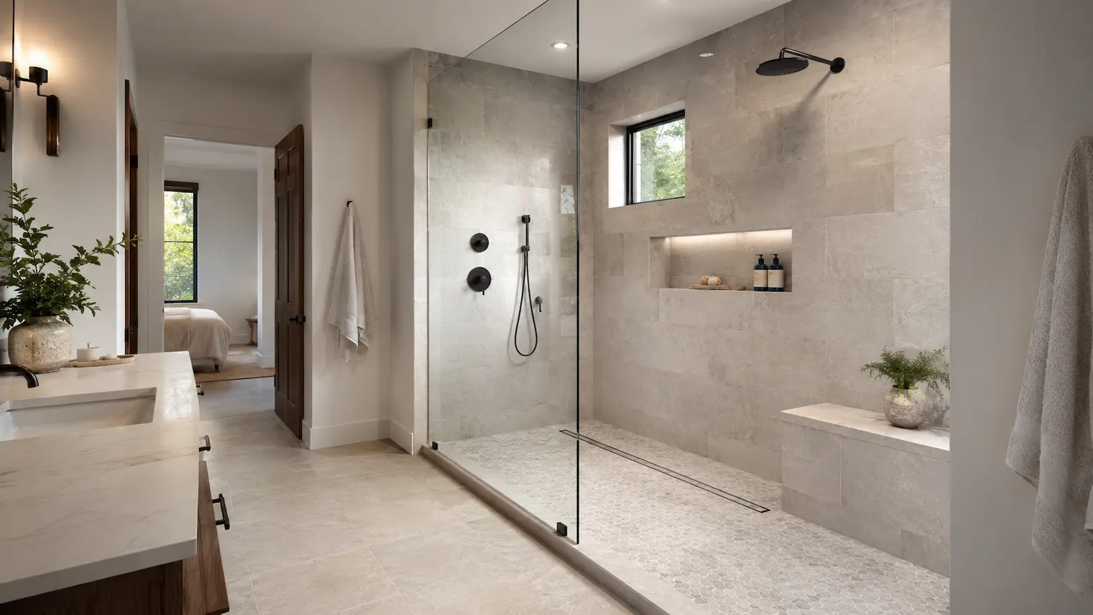 Doorless Shower Ideas That Stay Practical After Installation By Lone Star